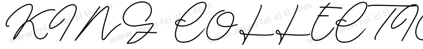 KING COLLECTION字体转换